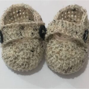 נעלי תינוק דגם מוקסין עם כפתורים