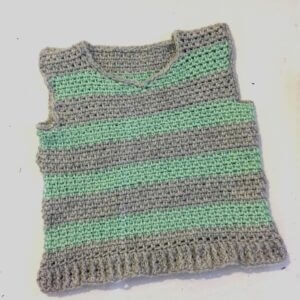 הוראות סריגה אפודה לתינוק