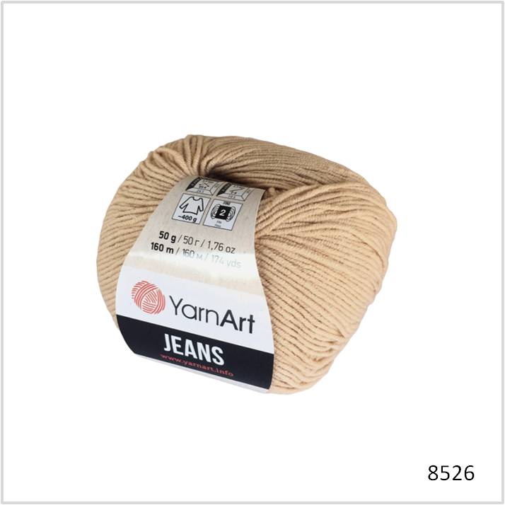 ג'ינס Yarn art jeans גוון 7 חום בהיר חוטהשני