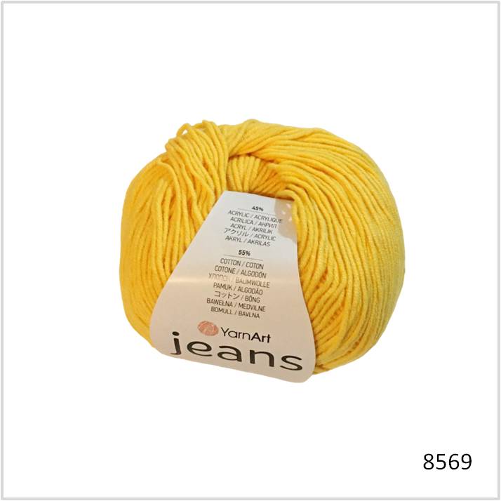 ג'ינס Yarn art jeans גוון 35 צהוב חוטהשני